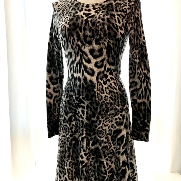 Michael Kors Animal Print Knit Dress